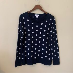 Old Navy Lightweight Polka Dot Sweater, Size Large
